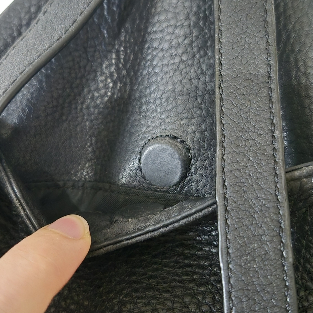 Rebecca Minkoff Julian Backpack Black Pebbled Leather Center Zip Restored - Picture 9 of 16